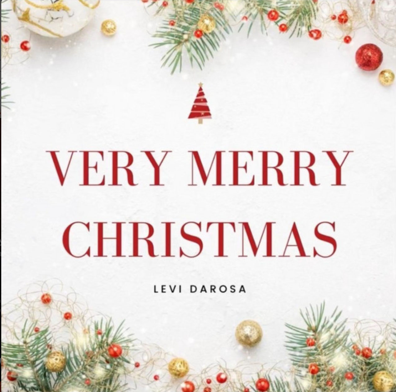 Levi DaRosa | The Music Industry Slasher: R&B Singer, Event Curator, & Publisher 2 Levi Darosa Music A Very Merry Christmas Album Art